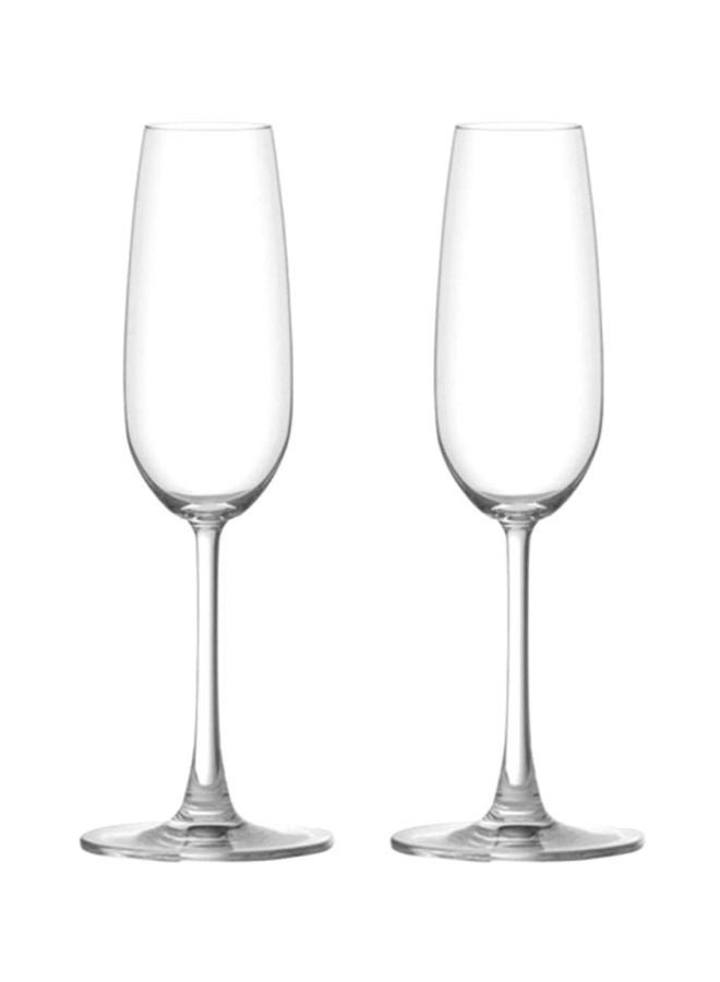 Ocean 2 Piece Madison Champagne Flute Set, 210ml Capacity - Clear - Image 2